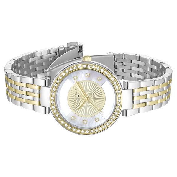 Kenneth Cole Quartz Analog Golden Dial Two Toned Stainless Steel Strap Watch For Women - image number 2
