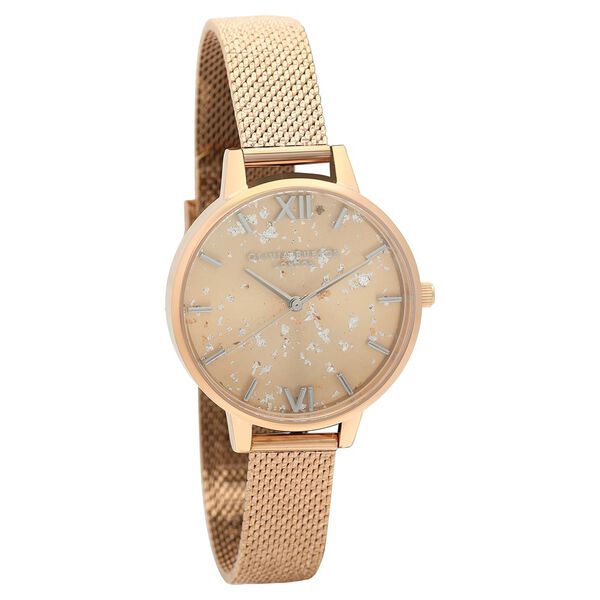 Olivia Burton Quartz Analog Rose Gold Dial Stainless Steel Strap Watch for Women - image number 0