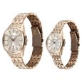 Titan Modern Bandhan Pair Analog with Rose Gold Dial Rose Gold Stainless Steel Strap Watch for Couples - image number 2