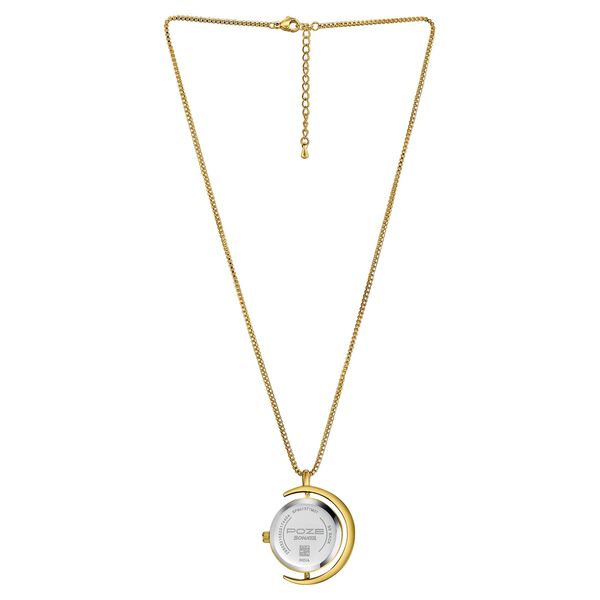 Sonata Poze Quartz Analog White Dial Golden Metal Strap Watch For Women - image number 2