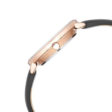 Poze by Sonata Quartz Analog Black Dial PU Leather Strap Watch for Women
