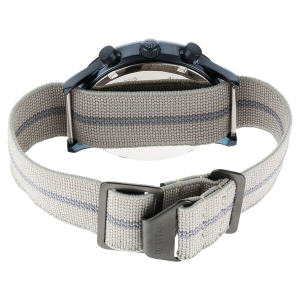 Titan Athleisure Blue Dial Quartz Multifunction Nylon Strap watch for Men - image number 5