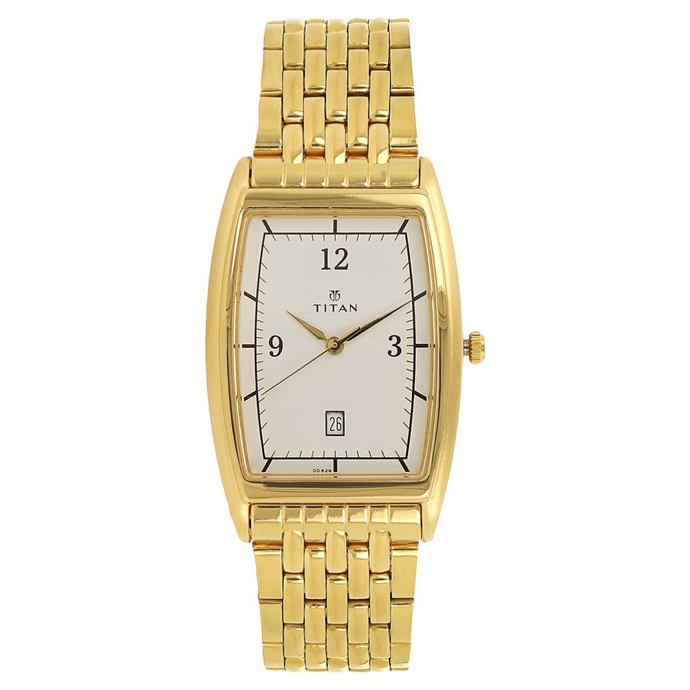 Gold plated sales watches mens titan