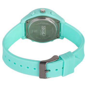 Zoop Ana-Digi Watch with Silver Dial & Green Strap for Girls Kids, from House of Titan