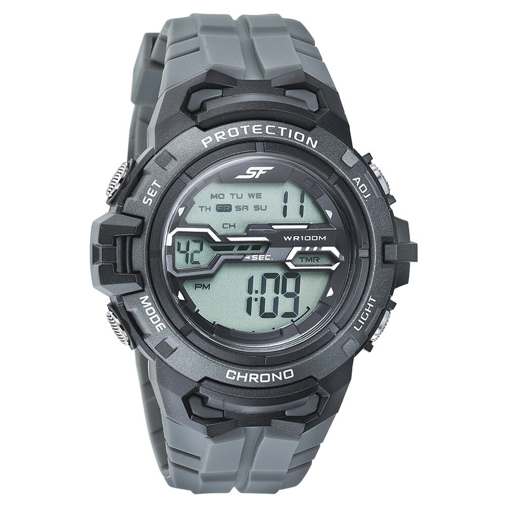 Buy Online SF Digital Dial PU Strap Watch for Men ns77076pp06 Titan