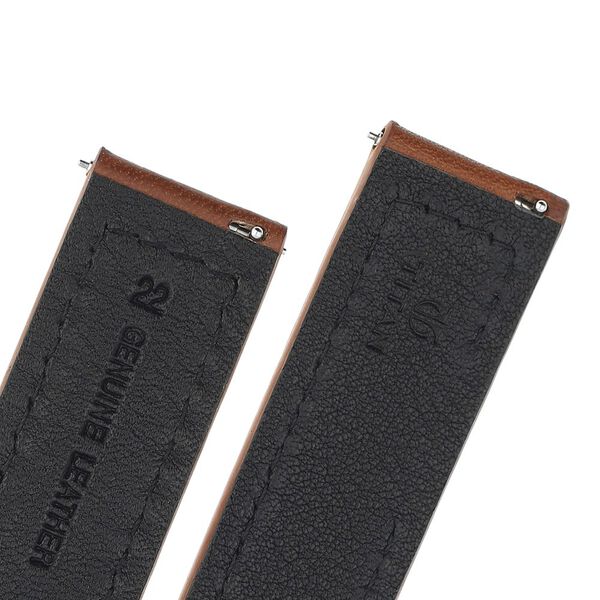 22 mm Tan Genuine Leather Straps for Men - image number 4