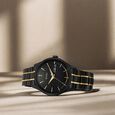 Titan Regalia Opulent Quartz Analog with Day and Date Red Dial Black Leather Strap Watch for Men