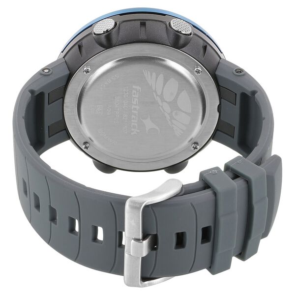 Fastrack Trendies Digital Grey Dial Plastic Strap Watch for Guys - image number 3
