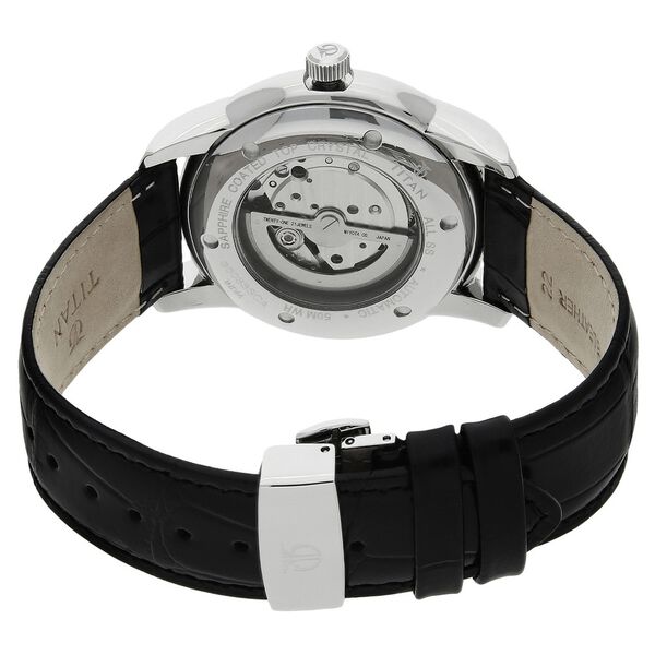 Titan White Dial Automatic Leather Strap watch for Men - image number 3
