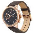 Tommy Hilfiger Quartz Multifunction Blue Dial Leather Strap Watch for Men - image number 2