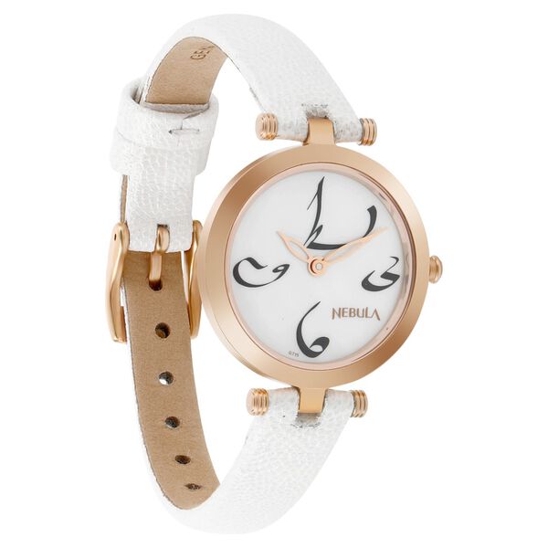 Titan Nebula Calligraphy Quartz Analog 18 Karat Solid Gold Watch for Women - image number 1