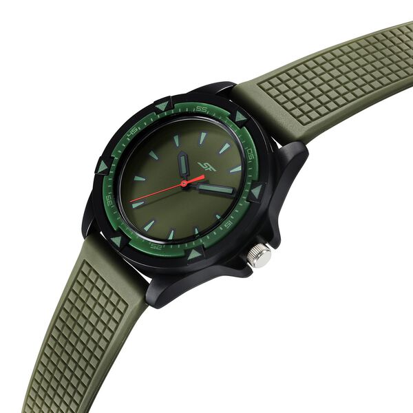 SF Sporty Green Dial Polyurethane Strap Watch for Men - image number 2
