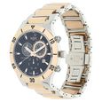 Xylys Swiss Chronograph Two Toned Stainless Steel Strap and Black Dial Watch For Men - image number 1
