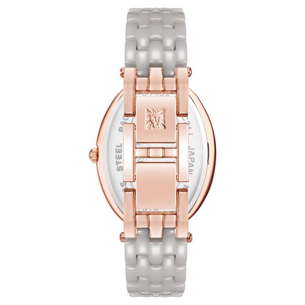 Anne Klein Quartz Analog Brown Dial Multicoloured Ceramic Strap Watch For Women - image number 2