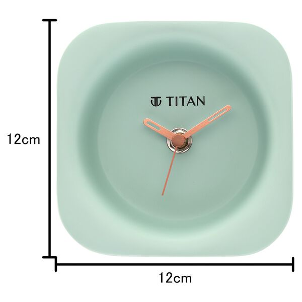 Titan Contemporary Blue Table Clock - image number 3