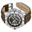Police Multifunction Green Dial Leather Strap Watch For Men - image number 4