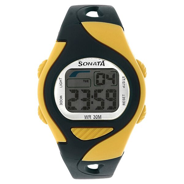 SF Digital Grey Dial Plastic Strap Unisex Watch - image number 0