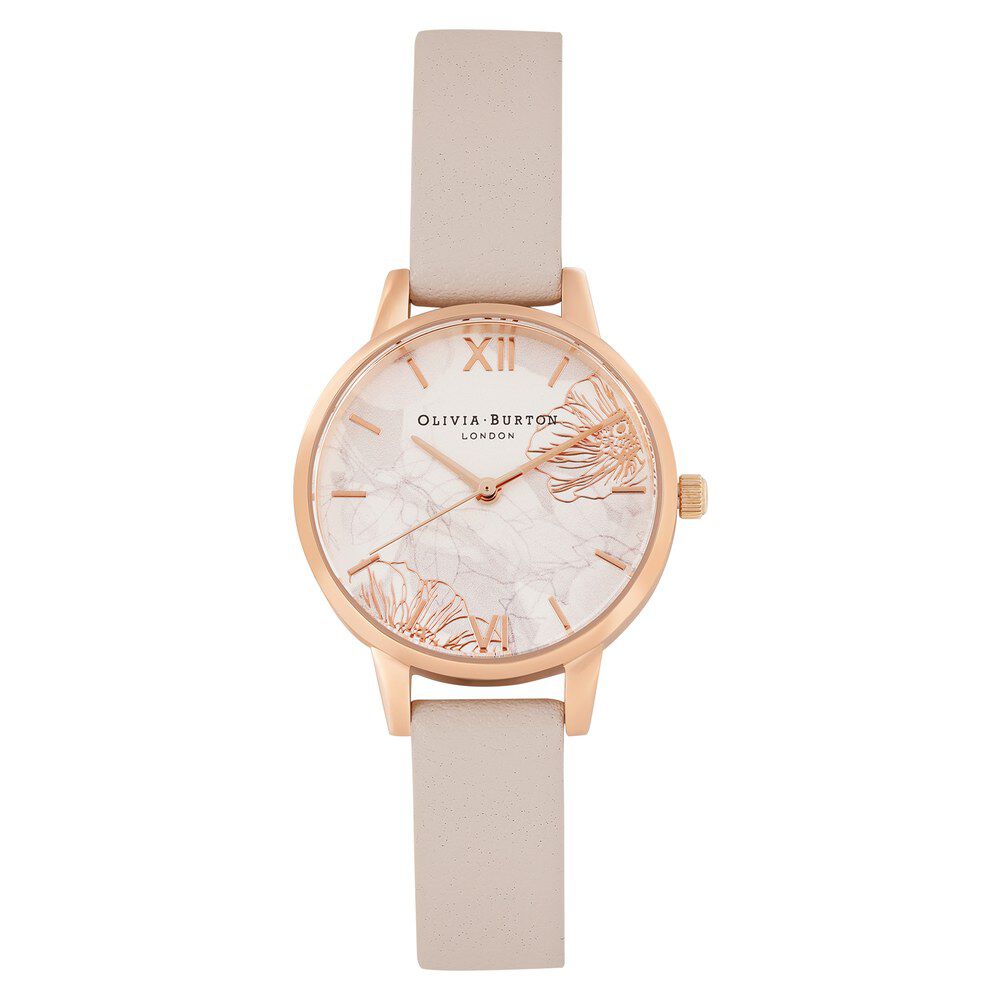 Olivia burton white dial watch discount