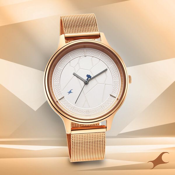Fastrack Thor Quartz Analog Silver Dial Stainless Steel Strap Watch for Girls - image number 0
