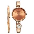 Titan Raga Power Pearls Quartz Analog Rose Gold Dial Metal Strap with pearl Watch for Women - image number 0