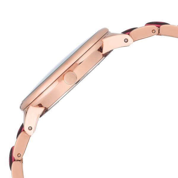 Anne Klein Quartz Analog Maroon Dial Plastic Strap Watch for Women - image number 1