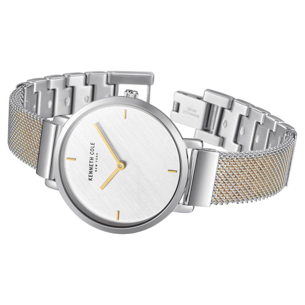Buy Online Kenneth Cole Quartz Analog Silver Dial Stainless