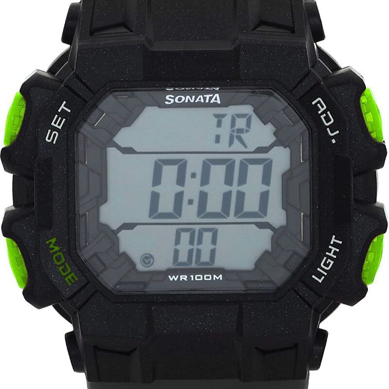 SF Digital Dial Plastic Strap Watch for Men