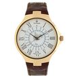 Titan Globe Trotter Black Dial World Time Leather Strap watch for Men