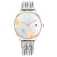Tommy Hilfiger Multifunction Silver Round Dial Silver Stainless Steel Strap Watch For Women - image number 0