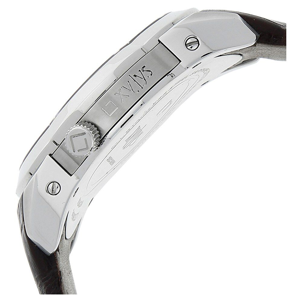 Buy Online Xylys Swiss Analog Black Leather Strap and White Dial