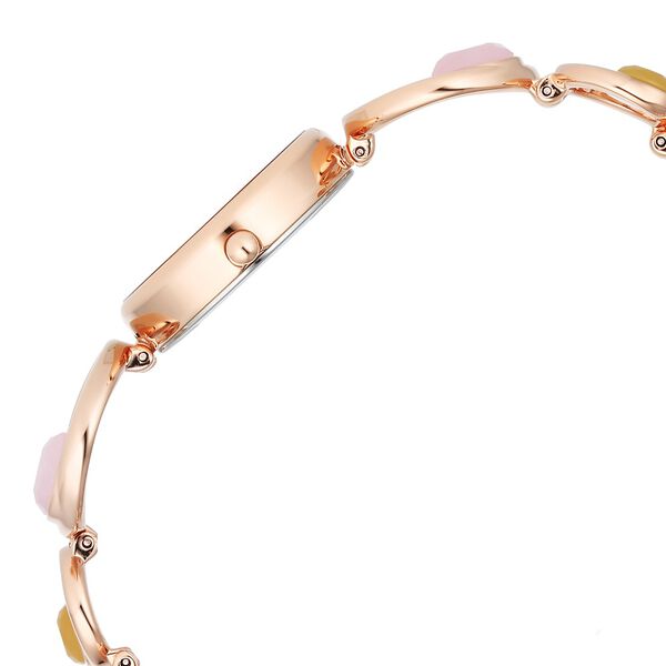 Titan Raga New You Quartz Analog Mother Of Pearl Citrine and Rose Quartz stones Strap for Women - image number 4