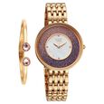 Titan Raga Glimmers Quartz Analog Mother of Pearl Dial Rose Gold Metal Strap Watch For Women - image number 0