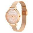 Olivia Burton Quartz Analog Pink Dial Stainless Steel Strap Watch for Women - image number 2