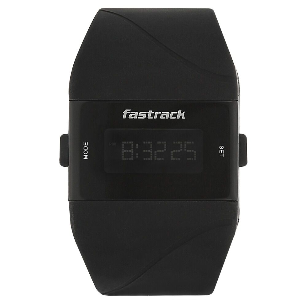 Buy Online Fastrack Digital Black Dial Plastic Strap Watch for