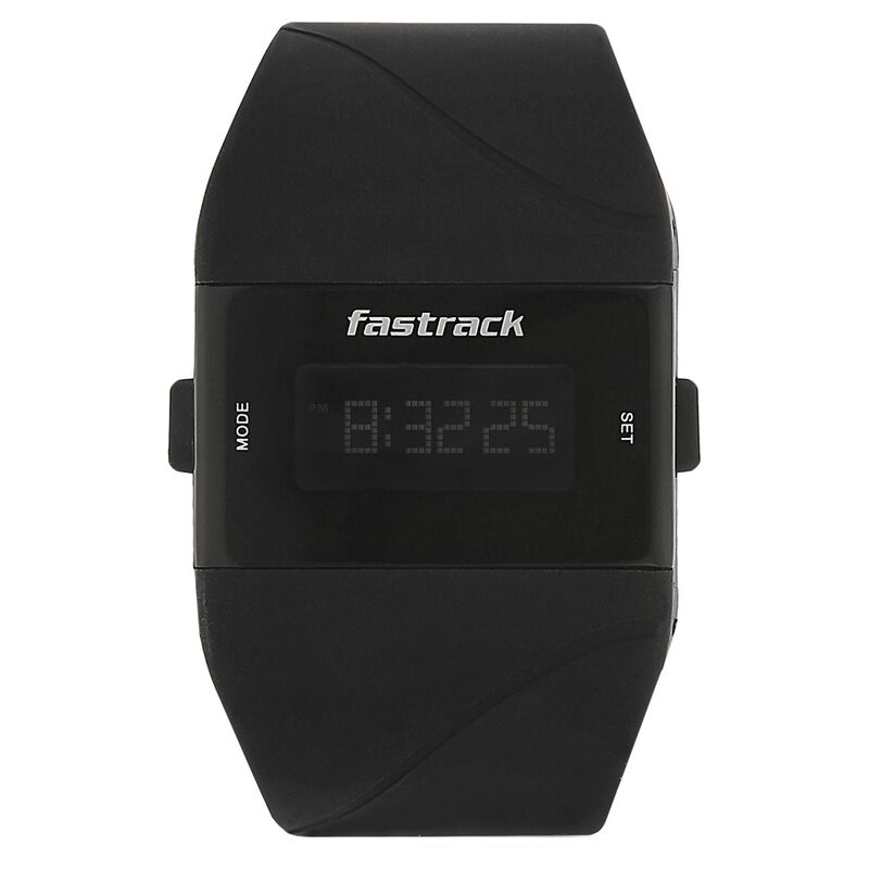 Fastrack Digital Black Dial Plastic Strap Watch for Girls