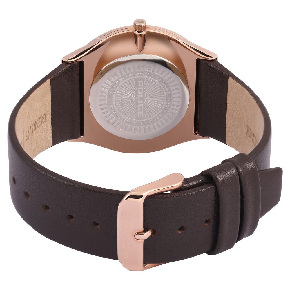 Buy Online Police Quartz Analog Grey Dial Leather Strap Watch for Men ndpl13816jsr61 Titan