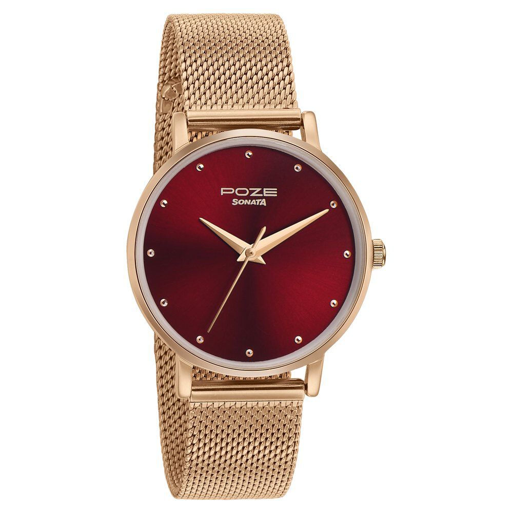 Sonata copper clearance watch