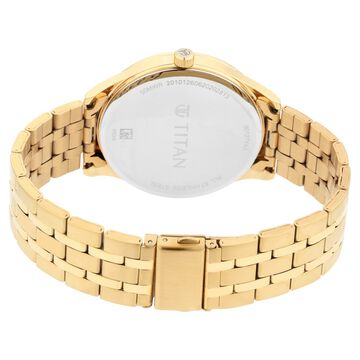 Titan Regalia Opulent Black Dial Analog with Day and Date Stainless Steel Strap watch for Men