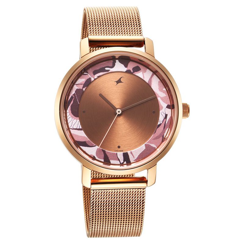 Fastrack Urban Camo Brown Dial Watch for Girls