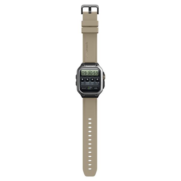 Fastrack Active Pro with 4.69 cm AMOLED Display and AOD, Functional Crown, BT Calling Rugged Smartwatch with Khaki Strap - image number 4