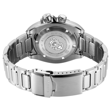 Titan Zero Hour Diver's 200m Analog with Blue Dial Silver Stainless Steel Strap Watch for Men