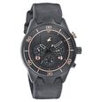 Fastrack All Nighters Quartz Multifunction Black Dial Leather Strap Watch for Guys - image number 1