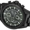 Police Chronograph Black Dial Black Color Stainless Steel Strap Watch For Men - image number 4
