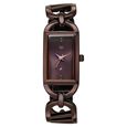 Vyb Striker By Fastrack Quartz Analog Brown Dial Brown Metal Strap Watch For Girls - image number 0