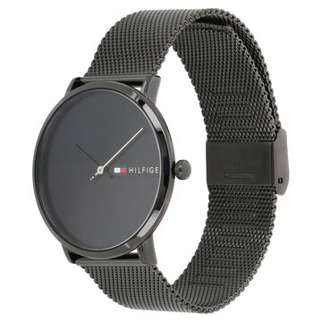 Tommy Hilfiger Quartz Analog Black Dial Metal Strap Watch for Men
