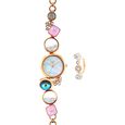 Titan Raga Moments Of Joy Quartz Analog Mother of Pearl Round Dial Rose Gold Metal Strap Watch For Women - image number 2