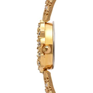Titan Nebula Jewels 18k Gold Analog with Diamonds Watch for Women