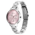 Titan Razzle Dazzle Quartz Analog with Day and Date Pink Dial Silver Stainless Steel Strap Watch For Women - image number 2