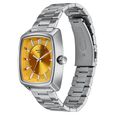 Poze Poze Quartz Analog Mustard Dial Silver Metal Strap Watch For Men - image number 4