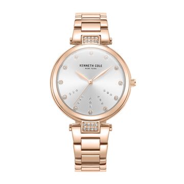 Kenneth Cole Quartz Analog Silver Dial Stainless Steel Strap Watch for Women